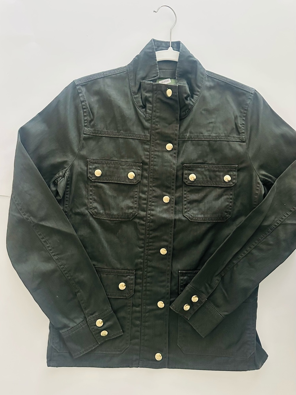 NWOT J. Crew Field Jacket with Gold Buttons, small